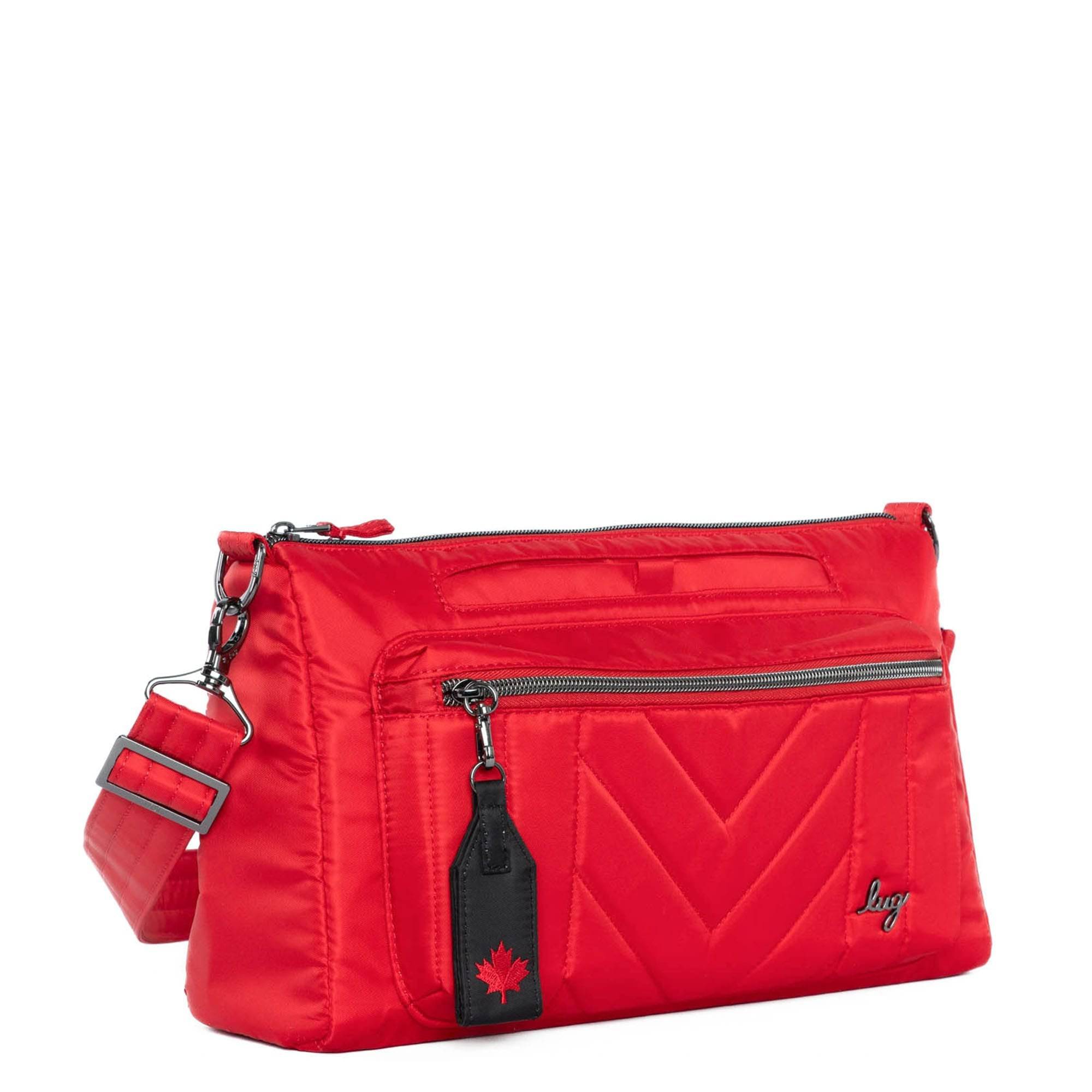 Stretch LE Crossbody Bag - POPPY RED MAPLE - StretchLE_RubyMaple_02